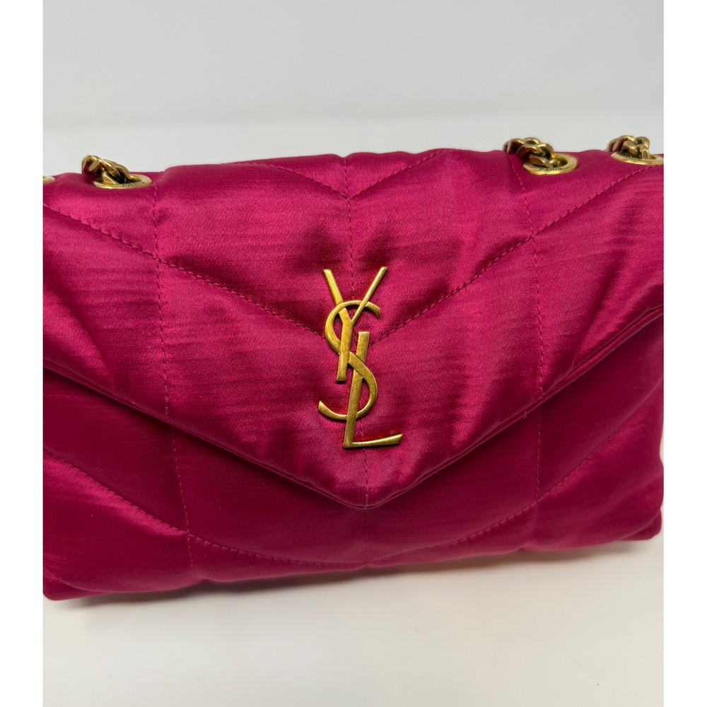Saint Laurent YSL Toy Puffer Quilted Shoulder Bag Pink - Picture 3 of 11